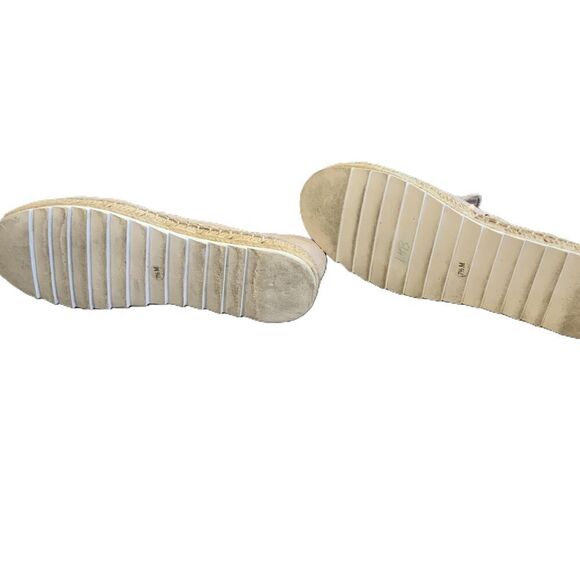 Marc Fisher Light Pink Studded Faux Suede Slip-On Espadrilles Size 7.5 - Picture 6 of 10